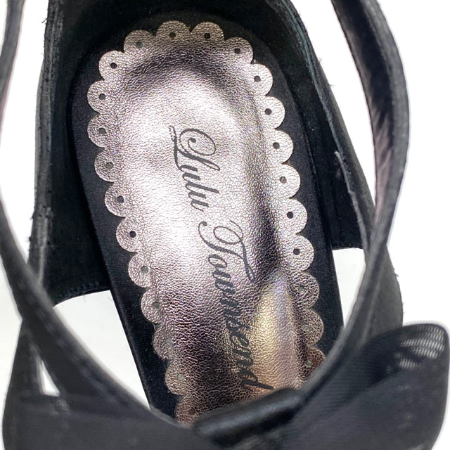 Lulu Townsend Women's Size 7 Black Solid High Heel - Open Toe Shoes