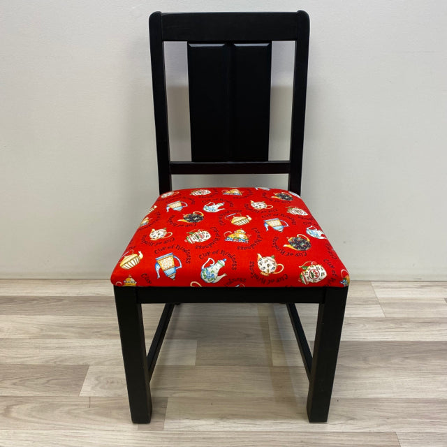 Black-Red Wood Chair