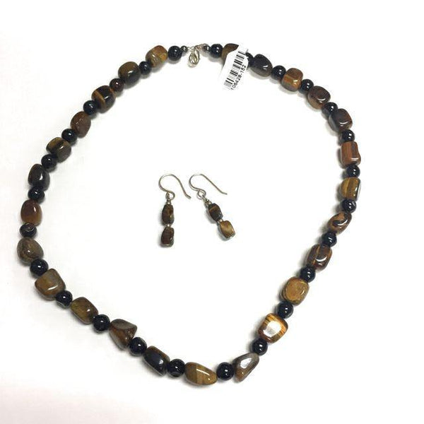 Brown Tiger's Eye Earrings - Treasures Upscale Consignment