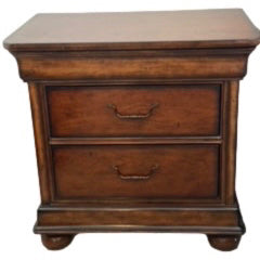 Stanley Brown Wood Nightstand