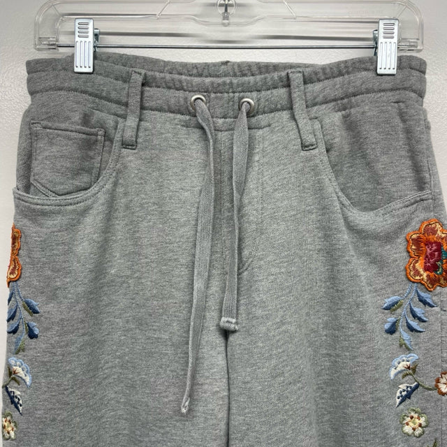 Driftwood Size L Women's Gray-Multi Applique Jogger Activewear Pants