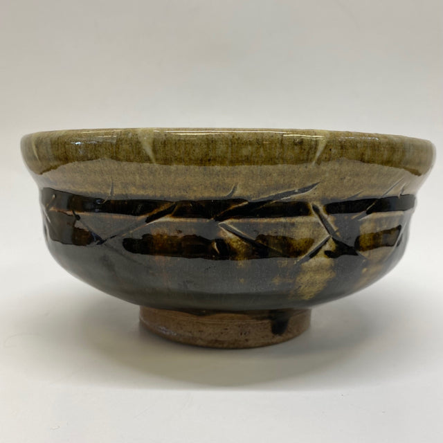 Handmade Brown Ceramic Pottery Bowl