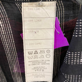 Gianni Versace Women's Size M-S Black-White Striped Single button Jacket