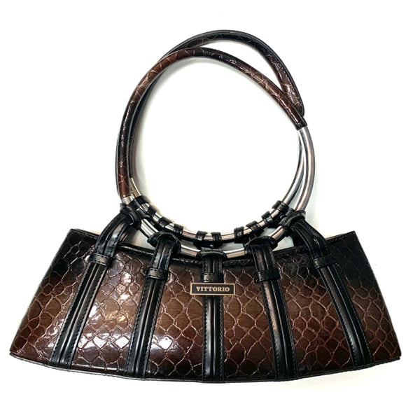 Black-Brown Vittorio Animal Print Handbag – Treasures Upscale Consignment