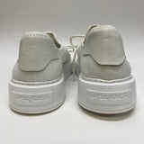 J Sliders Size 7.5 Women's White Cut Out Platform Sneakers Damien