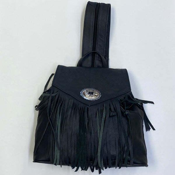 Powder Blue Leather Tassel Handbag by Hilly Horton Home - hillyhorton.co.uk