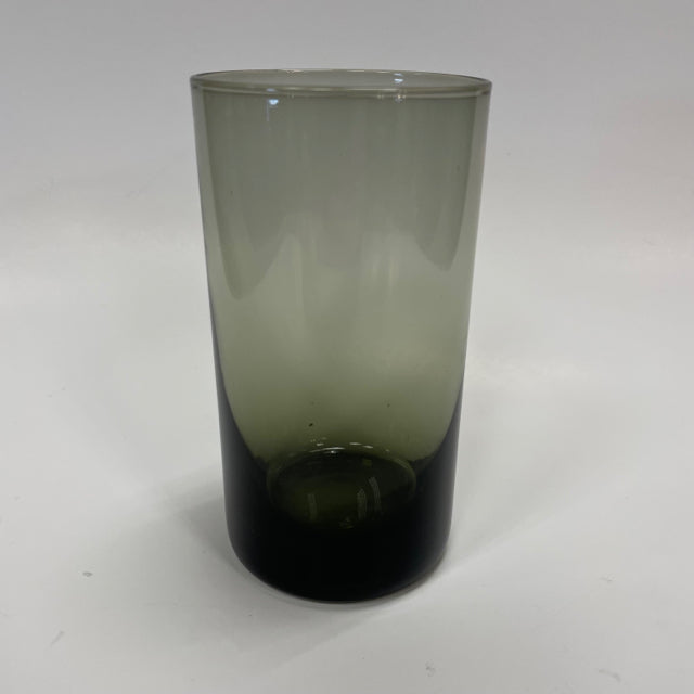 Sasaki Green Glass Tumblers 5"H - Set of 11