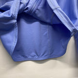 Betsey Johnson Size M Women's Light Blue Textured Zip Mock Neck Activewear Top