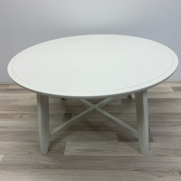 Ikea Kragsta  Round White Wood Coffee Table