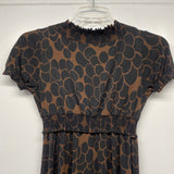 Maggy Boutique Size 8-M Women's Black-Brown Pattern Empire Waist Dress