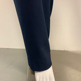 Halston Size S-4 Women's Navy Solid Strapless Jumpsuit