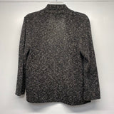 Eileen Fisher Size XS Women's Black-Multi Tweed Open Front Sweater