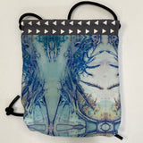 Goldyfish Handbags Gray-Multi Tapestry Pattern Reversible Handbag