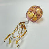 Artful Home Hand Blown Glass Ornament Sea Nettle