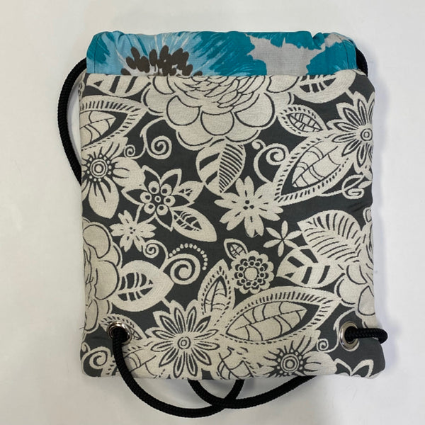 Goldyfish Handbags Aqua-Multi Tapestry Reversible Pattern Handbag