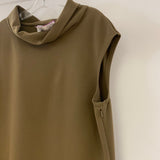 Worth Women's Size XL-14 Taupe Solid Tunic-Sleeveless Sleeveless Top