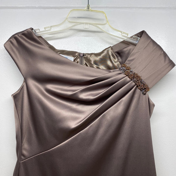 Patra Size 4 Women's Brown Solid Sleeveless Dress – Treasures Upscale Consignment