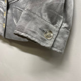 Rinascimento Women's Size S Silver Shimmer Button Down Jacket