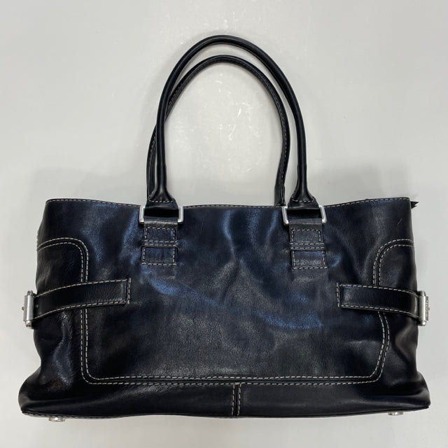 Michael Michael Kors Black Leather Solid Handbag