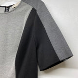 Ann Taylor Loft Size 8-M Women's Gray-Black Color Block Short Sleeve Dress
