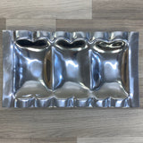 Silver Rectangle Metal Tray