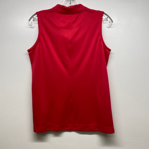 Nike Golf Women's Size S Red Solid Sleeveless Activewear Top