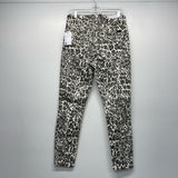 Joe's Size 30-10 Women's Brown-Multi Animal Print High Rise Skinny Ankle Jeans