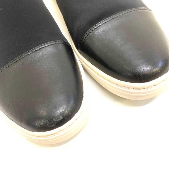 Via Spiga Women's Size 4.5 Black-White Patchwork Slip On Flats
