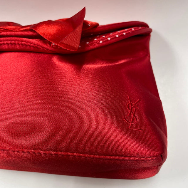 YSL Yves Saint Laurent Red Cosmetic Bags