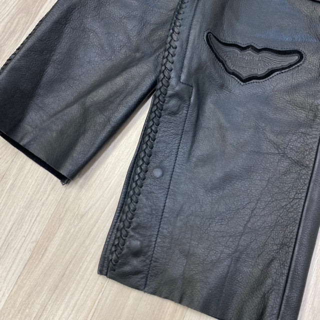 Harley Davidson Men's Size M Black Leather Men's Chaps