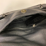 Michael Michael Kors Black Solid Leather Handbag