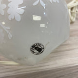 White Glass Round Lamp