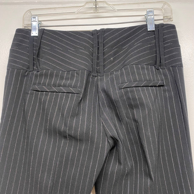 Arden B Size 4 Women's Black-White Stripe Trouser Pants