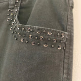 INC Size 4 Women's Black Beaded Boot Cut Jeans