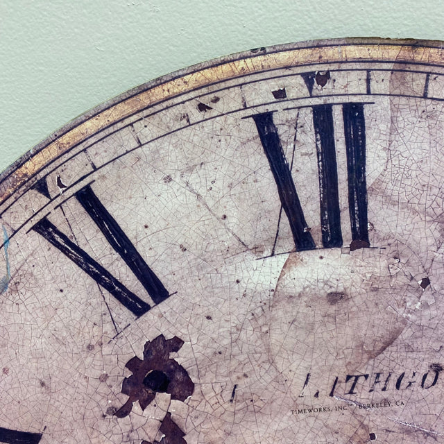 Gray Round Timeworks Clock