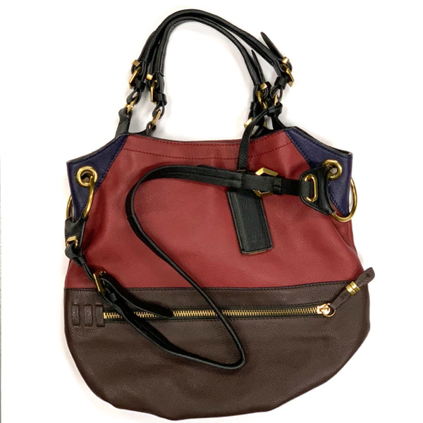 Oryany Multi-Color Leather Colorblock Handbag