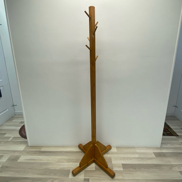 Wood Coat Rack Stand