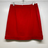 Ann Taylor Women's Size 8 Red Solid Pencil Skirt