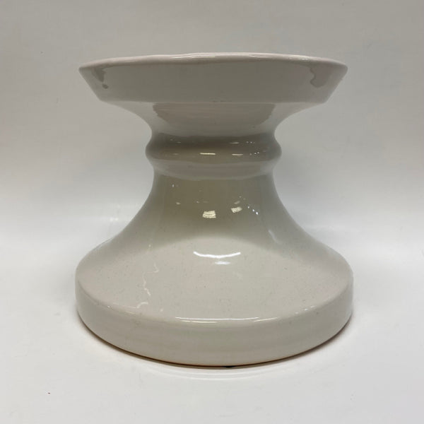 Pottery Barn Cream Ceramic Pillar Candleholder(s)