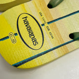 Havaianas Size 11 Green-Multi Tropical Flip Flop Sandals