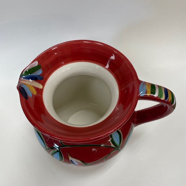 Southern Living at Home Red-Multi Ceramic Pitcher