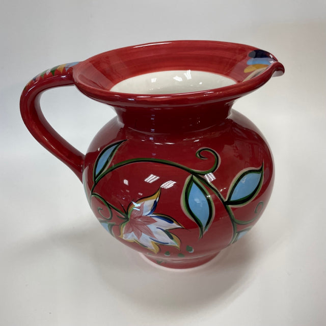 Southern Living at Home Red-Multi Ceramic Pitcher