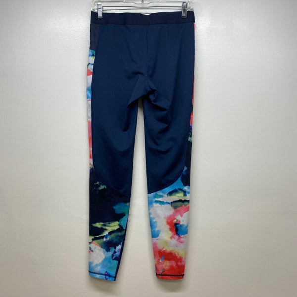 Roxy Women's Size M Navy-Multicolor Patchwork Leggings Activewear Pants