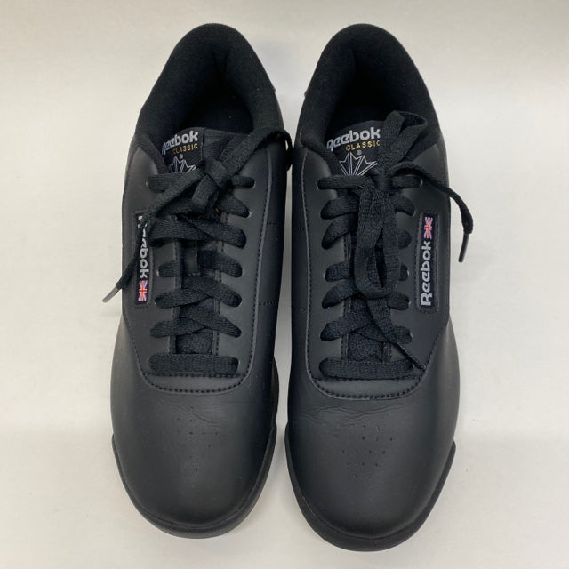 Reebok Size 10 Women's Black Solid Sneakers Shoes