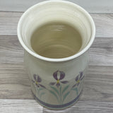 Handmade Beige-Multi Round Ceramic Pottery Vase