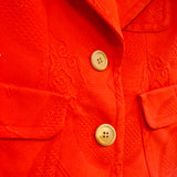 Plenty By Tracy Reese - Anthropologie Size S- M Red Embossed Jacket