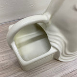 White Pottery Two's Company Figurine