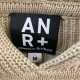 ANR+ by AlpN Rock Size M Women's Tan Solid Hoodie Sweater