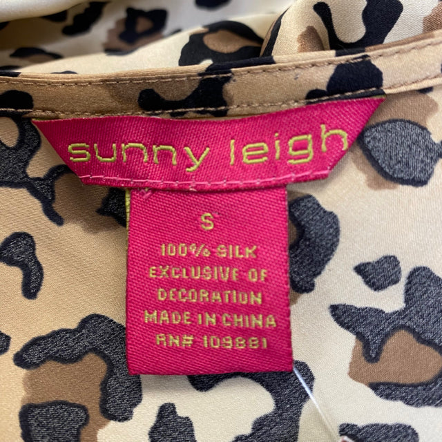Sunny Leigh Size S Women's Brown Animal Print Spaghetti Strap Sleeveless Top