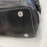 Michael Michael Kors Black Leather Solid Handbag